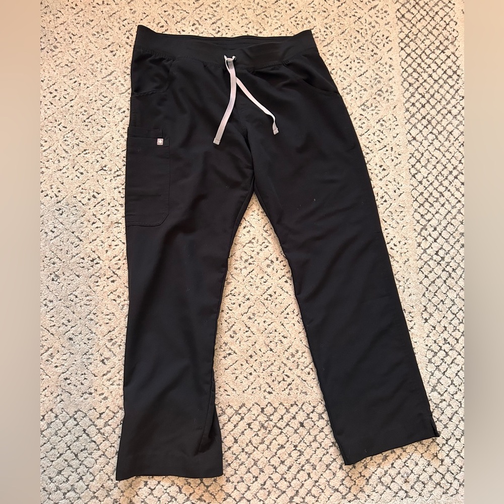 Figs Kade Cargo Scrub Pant Large Black